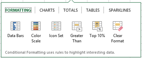 Conditional formatting