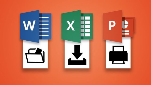 Microsoft Word, Excel, PowerPoint