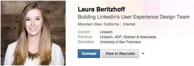 linked profile professional look