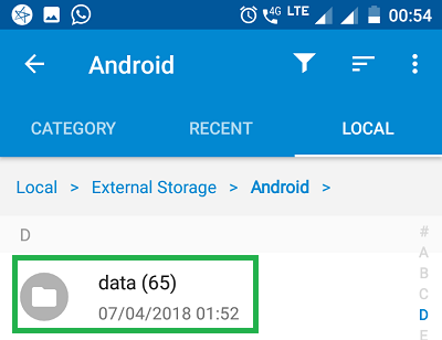 android data folder