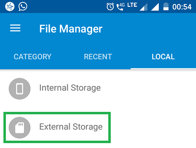 android external storage