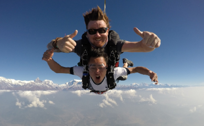 skydiving mount everest nepal