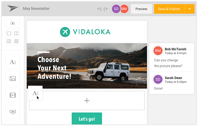 Mailjet email marketing tool