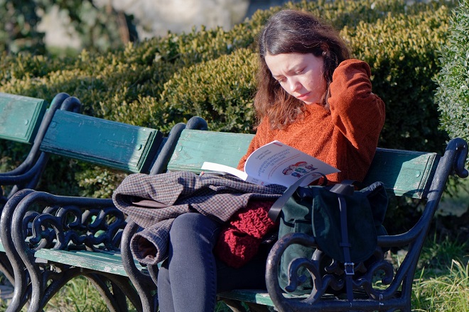 reading book