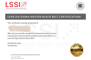 Six Sigma Master Black Belt Certification