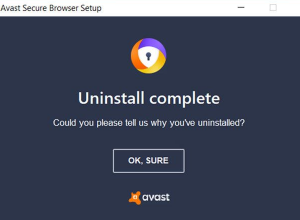 uninstall avast secure browser
