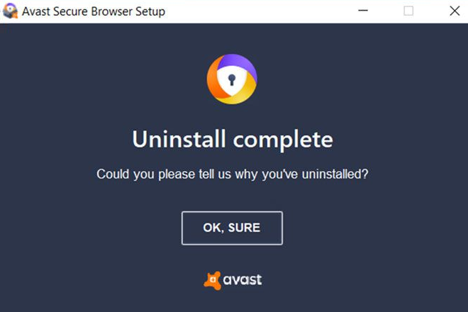 uninstall avast