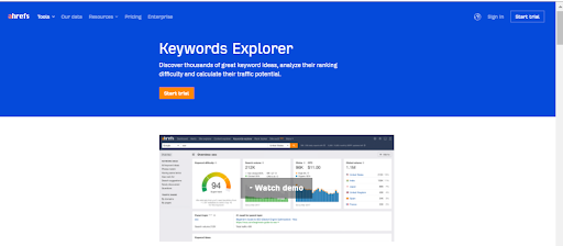 Ahrefs Keywords Explorer