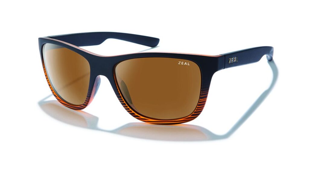 two toned square polarized sunglasses