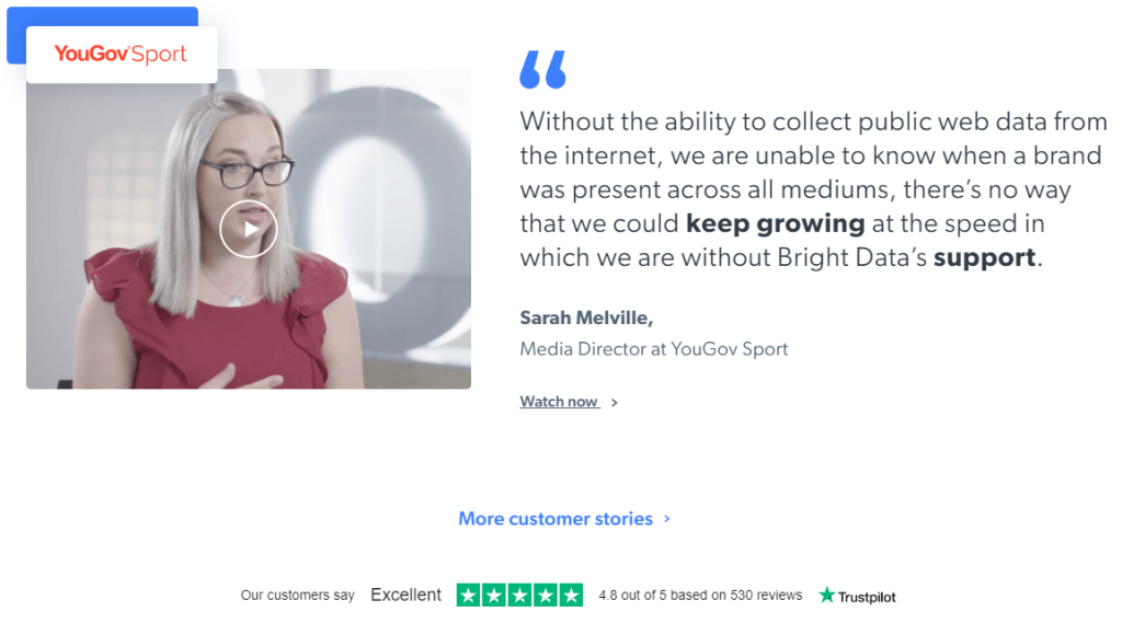bright data customer reviews