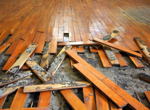 repair water damaged floor