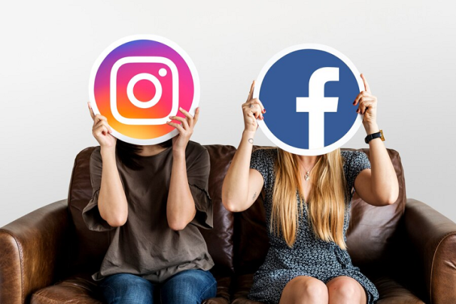 Instagram and Facebook