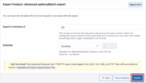 Export Products in a WooCommerce Store