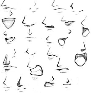 Drawing Nose and Mouth