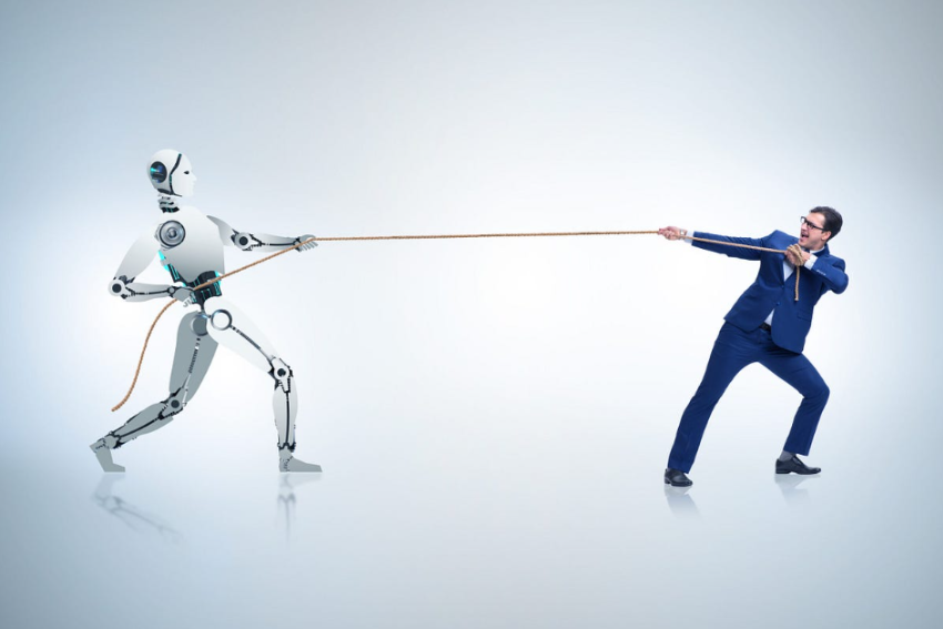 AI agents and human workers