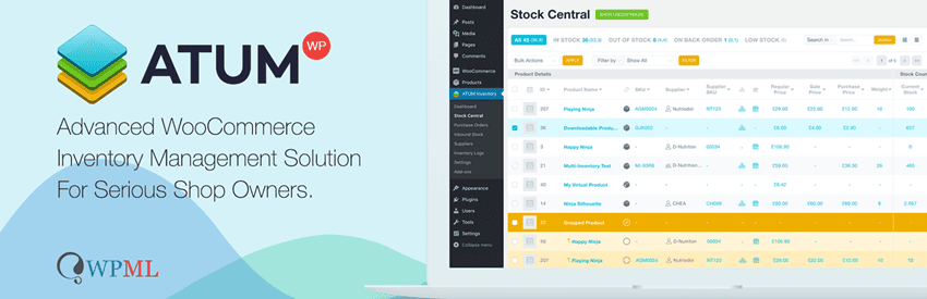 ATUM WooCommerce Inventory Management and Stock Tracking