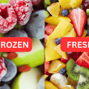 frozen fruit and fresh fruit
