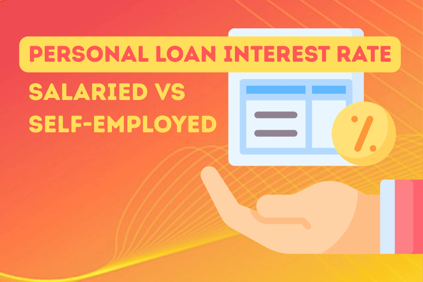 salaried vs self-employed applicants personal loan interest rate