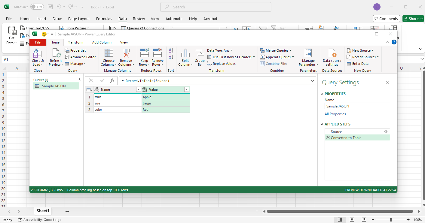 expand any nested columns