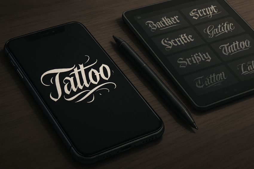 tattoo lettering apps