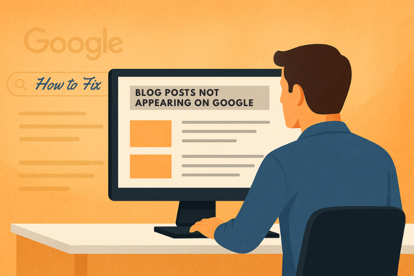 blog posts not appearing on Google