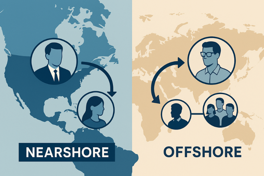 nearshore vs offshore staff augmentation
