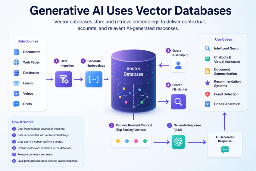 Generative AI Uses Vector Databases